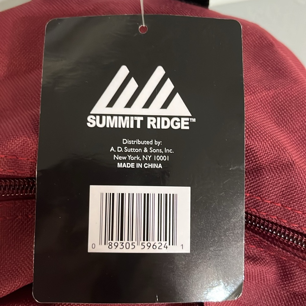 Summit Ridge cranberry colored backpack, NWT. - Picture 7 of 10
